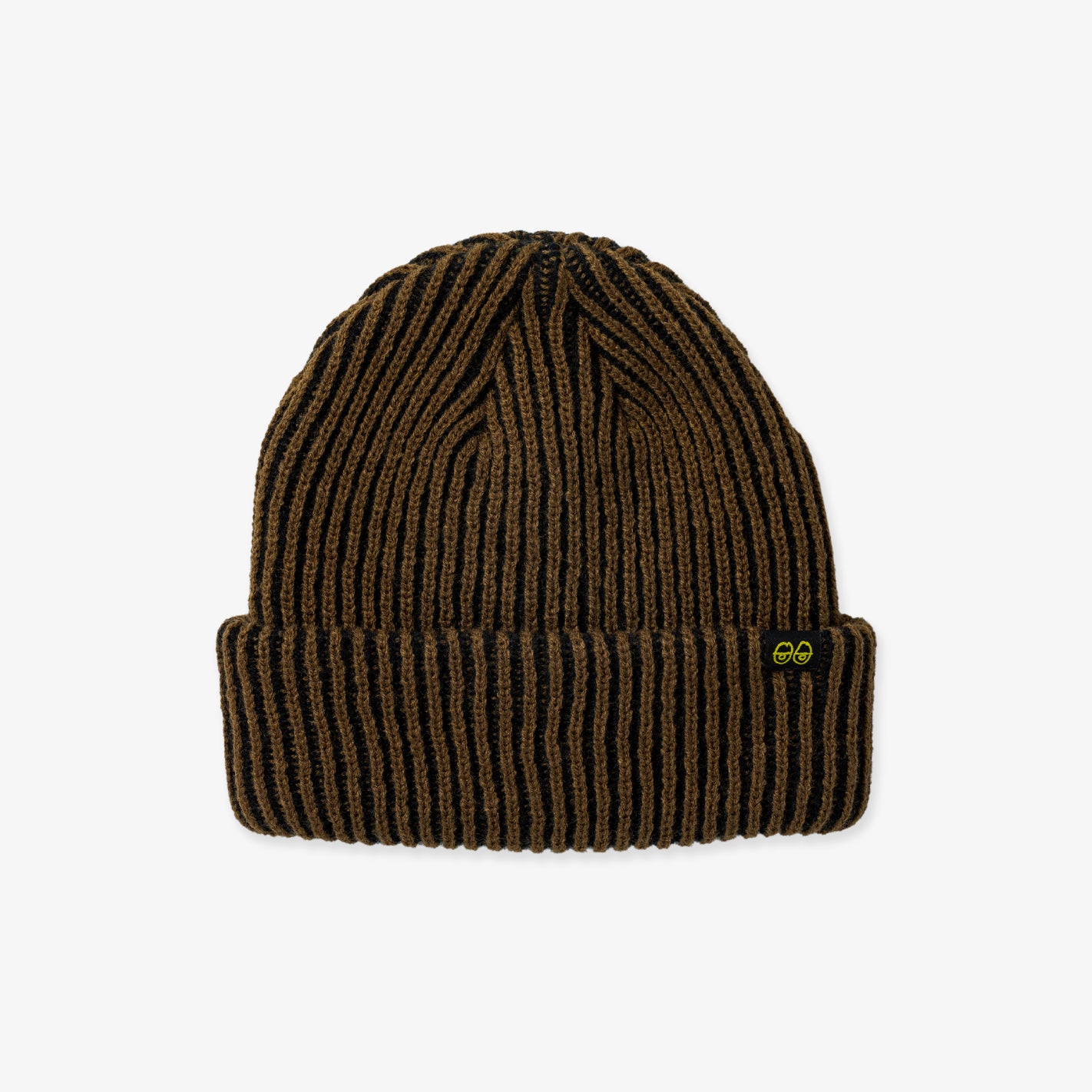  - Eyes CLP Striped Cuff Beanie (Brown/Black)