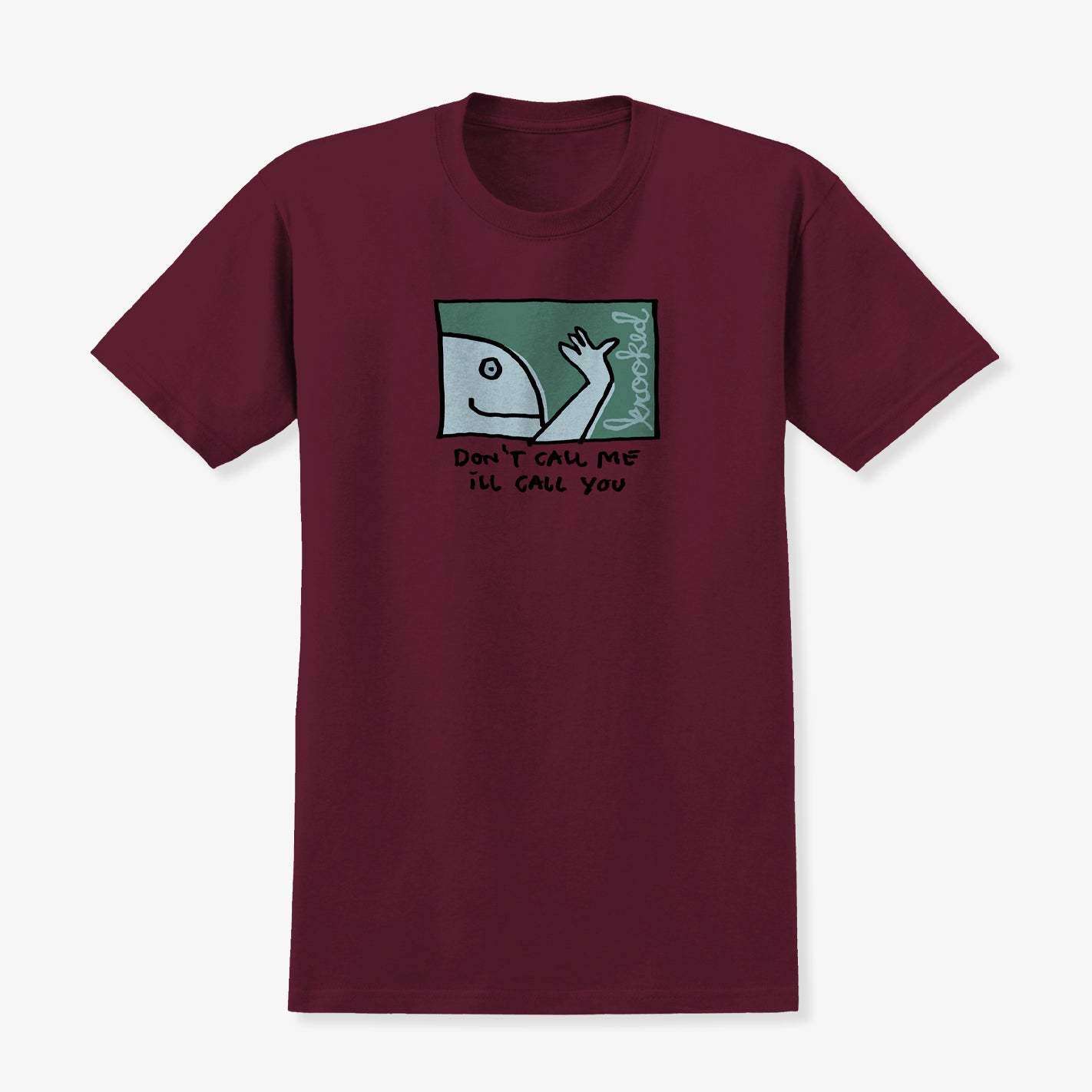  - Call Me Shirt (Burgundy)