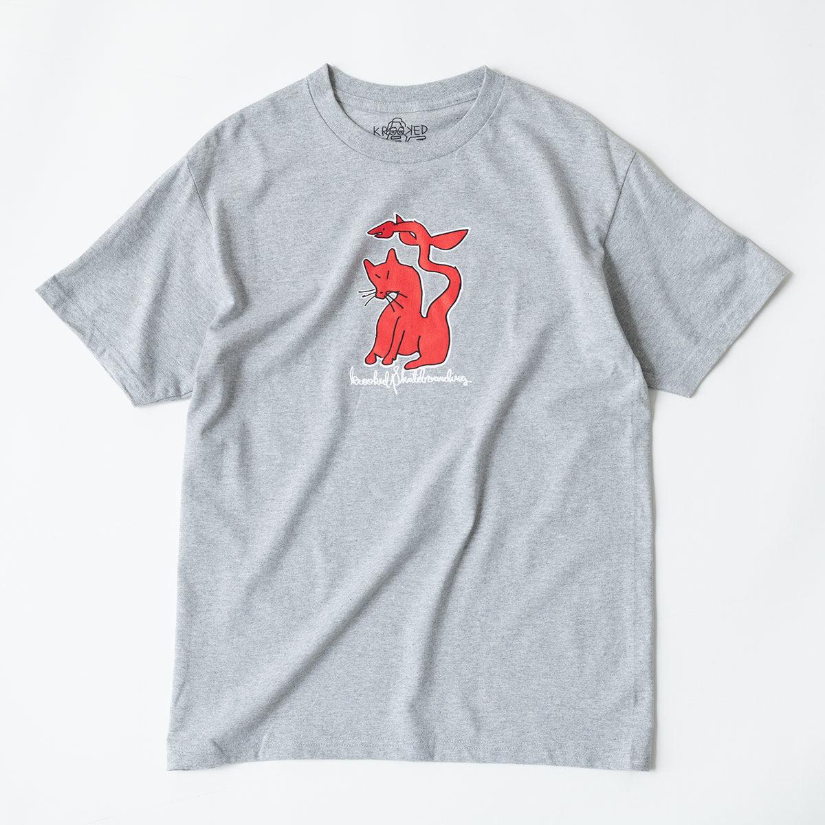 Krooked Kat Serpent Tee (Grey)