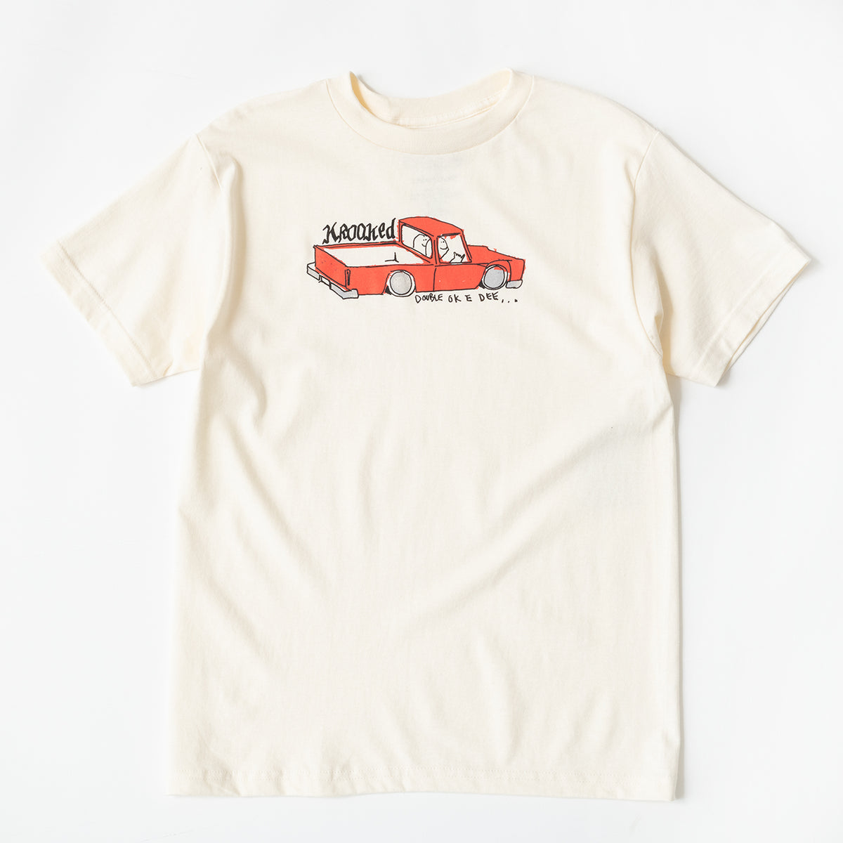 Krooked Double OK Tee (Creme)