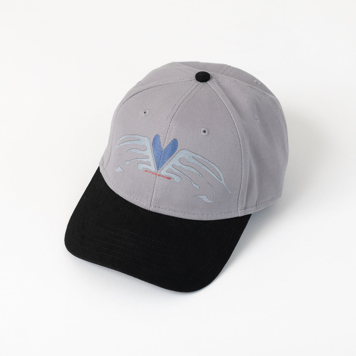 Heart Wings Hat (Grey/Black)