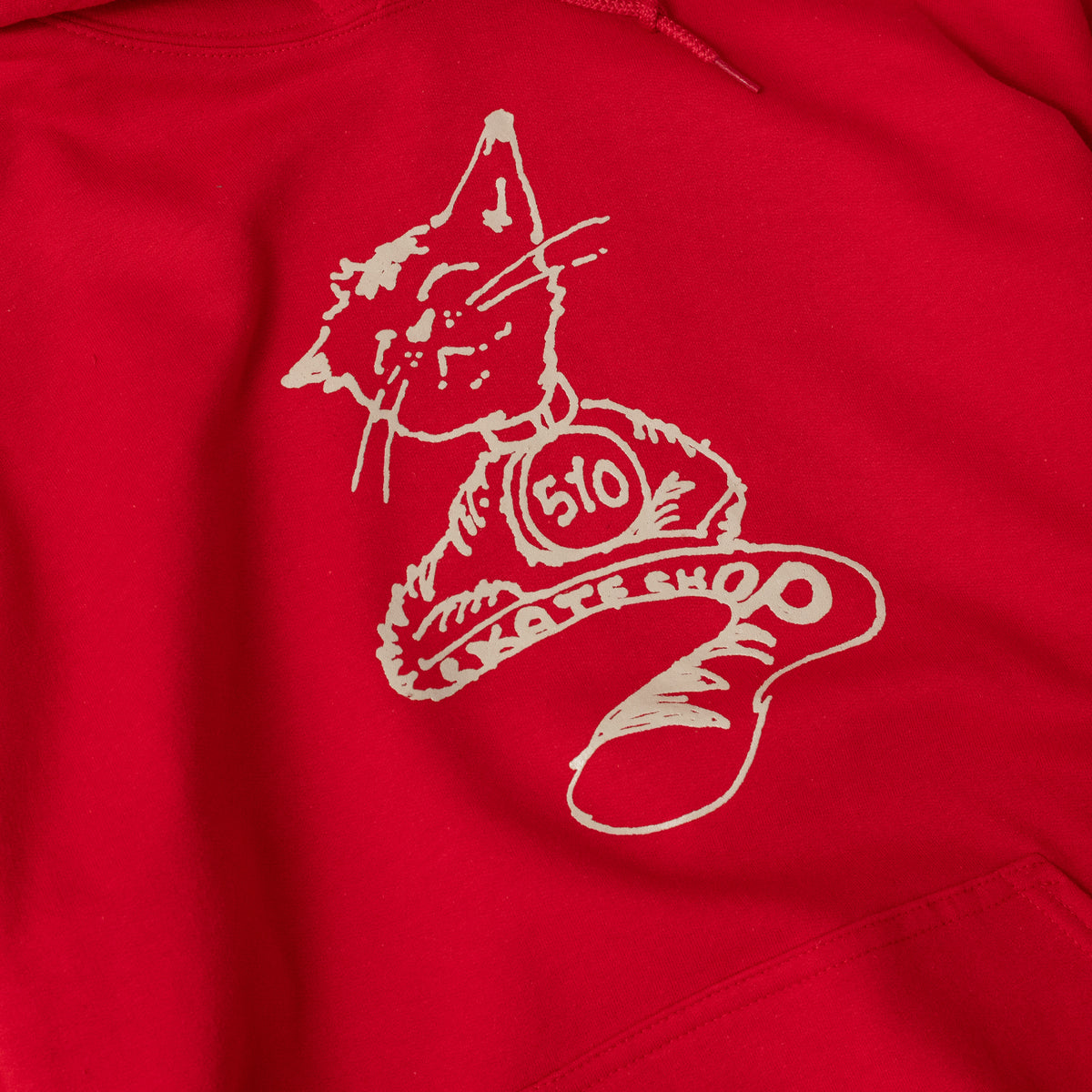 510 Micah Cat Hoodie (Red)