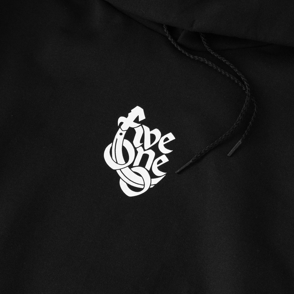 Nineties Hoodie (Black/White)