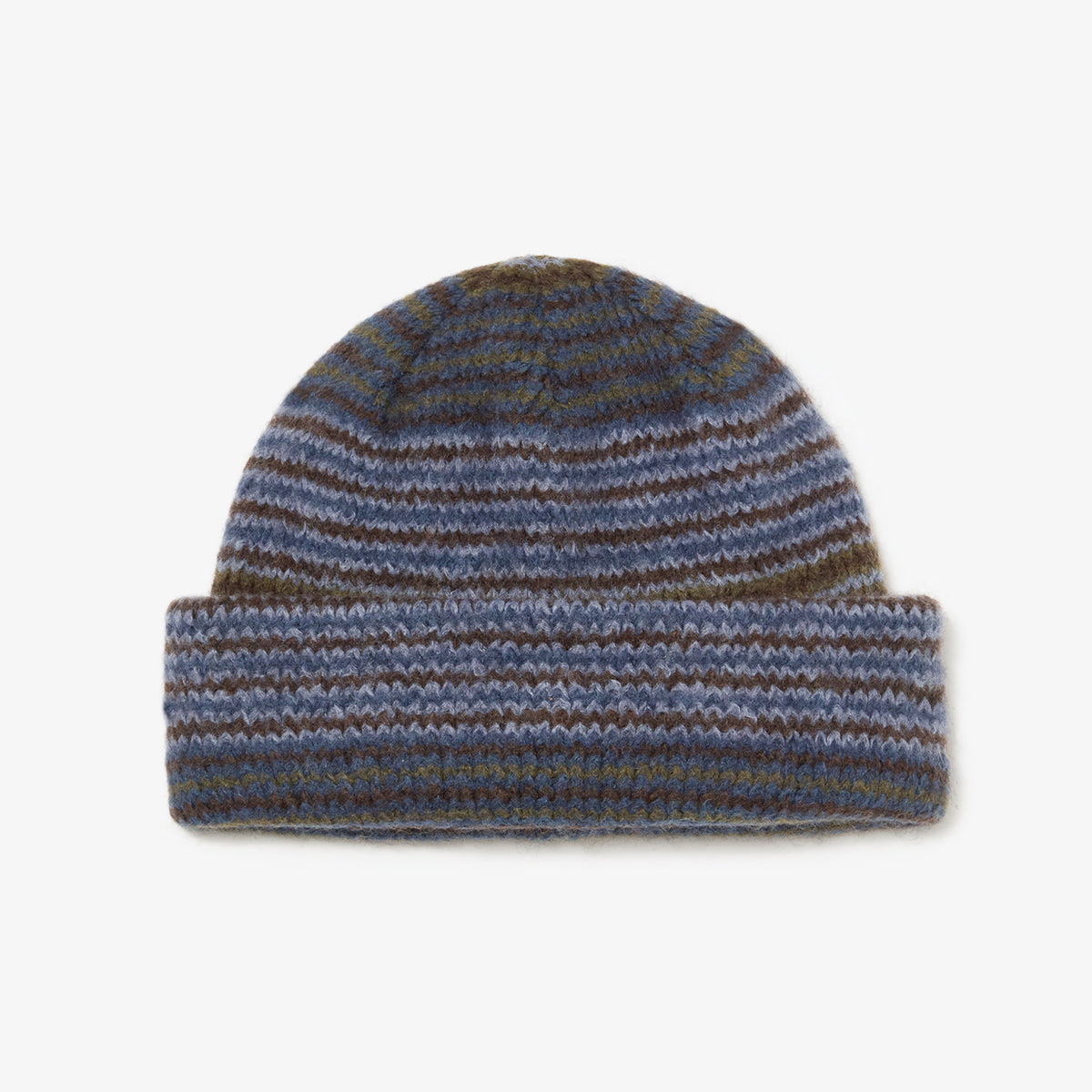 George Beanie (Blue/Green Stripe)