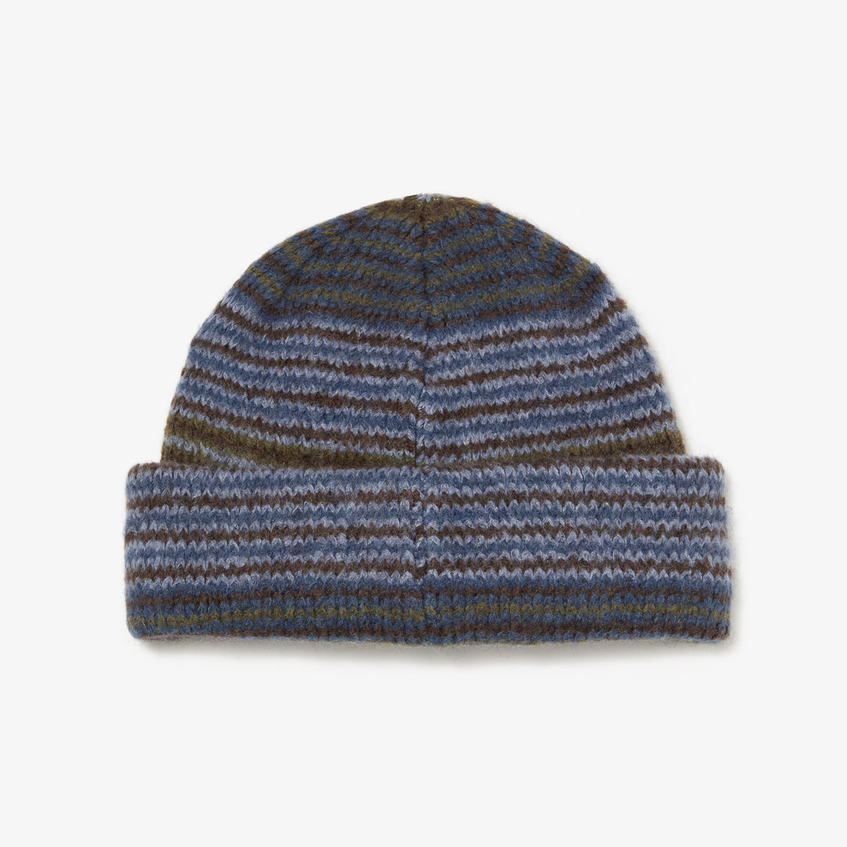 George Beanie (Blue/Green Stripe)