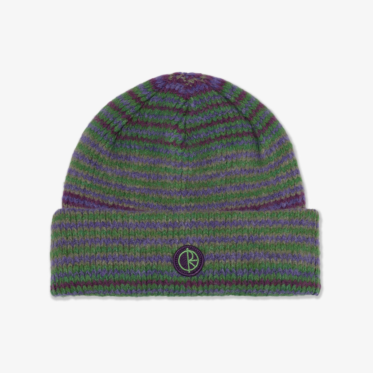George Beanie (Purple/Green)