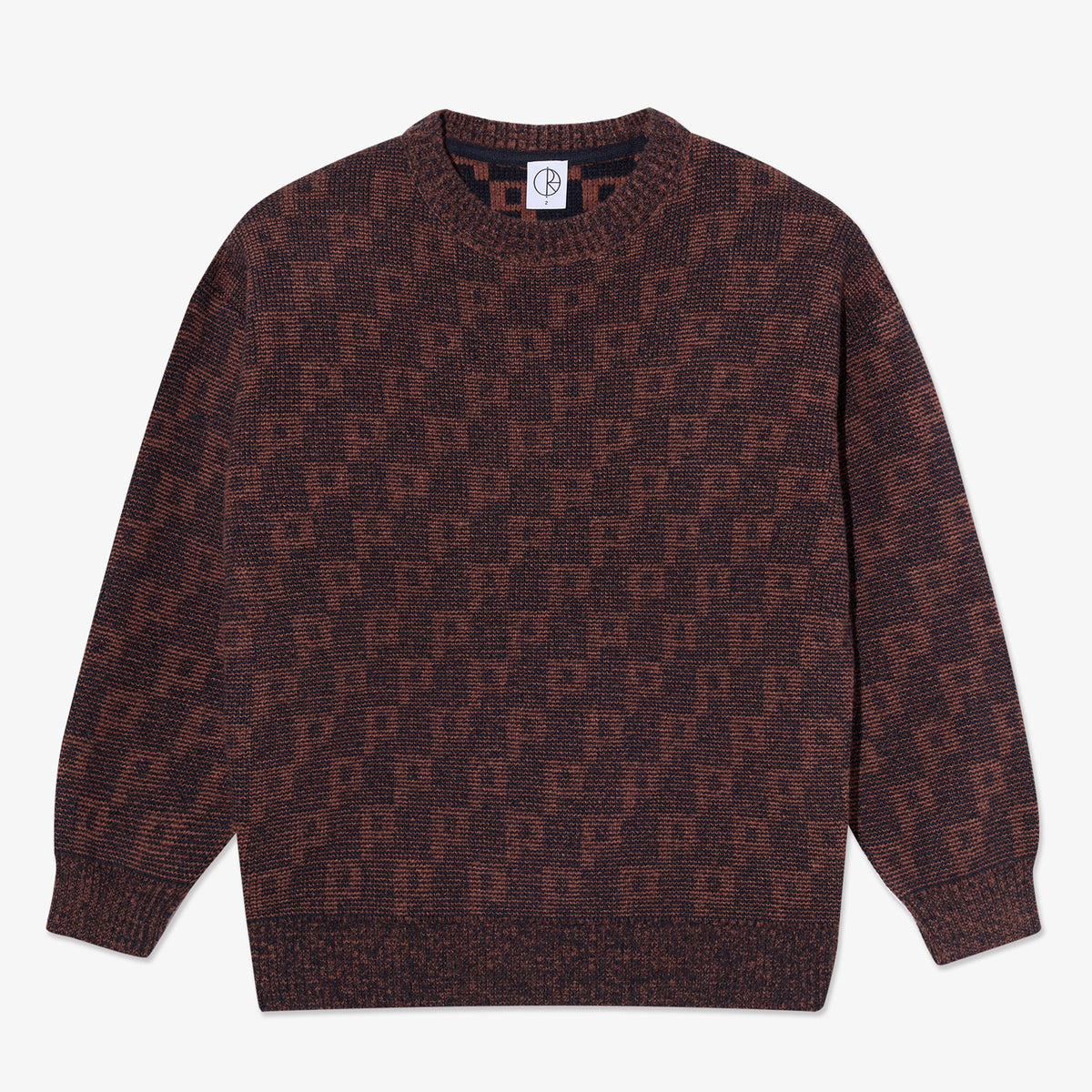 George Sweater P Pattern (Navy Orange)