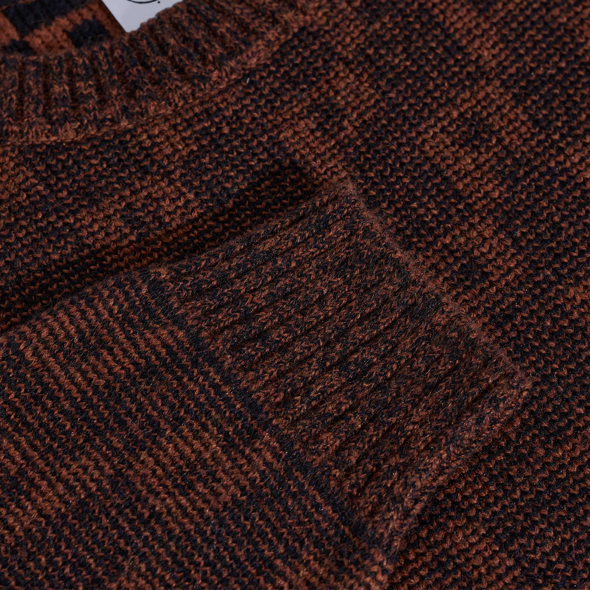 George Sweater P Pattern (Navy Orange)
