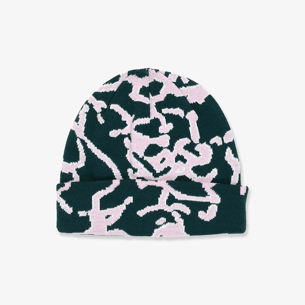 Parasite Beanie (Pink/Forest)