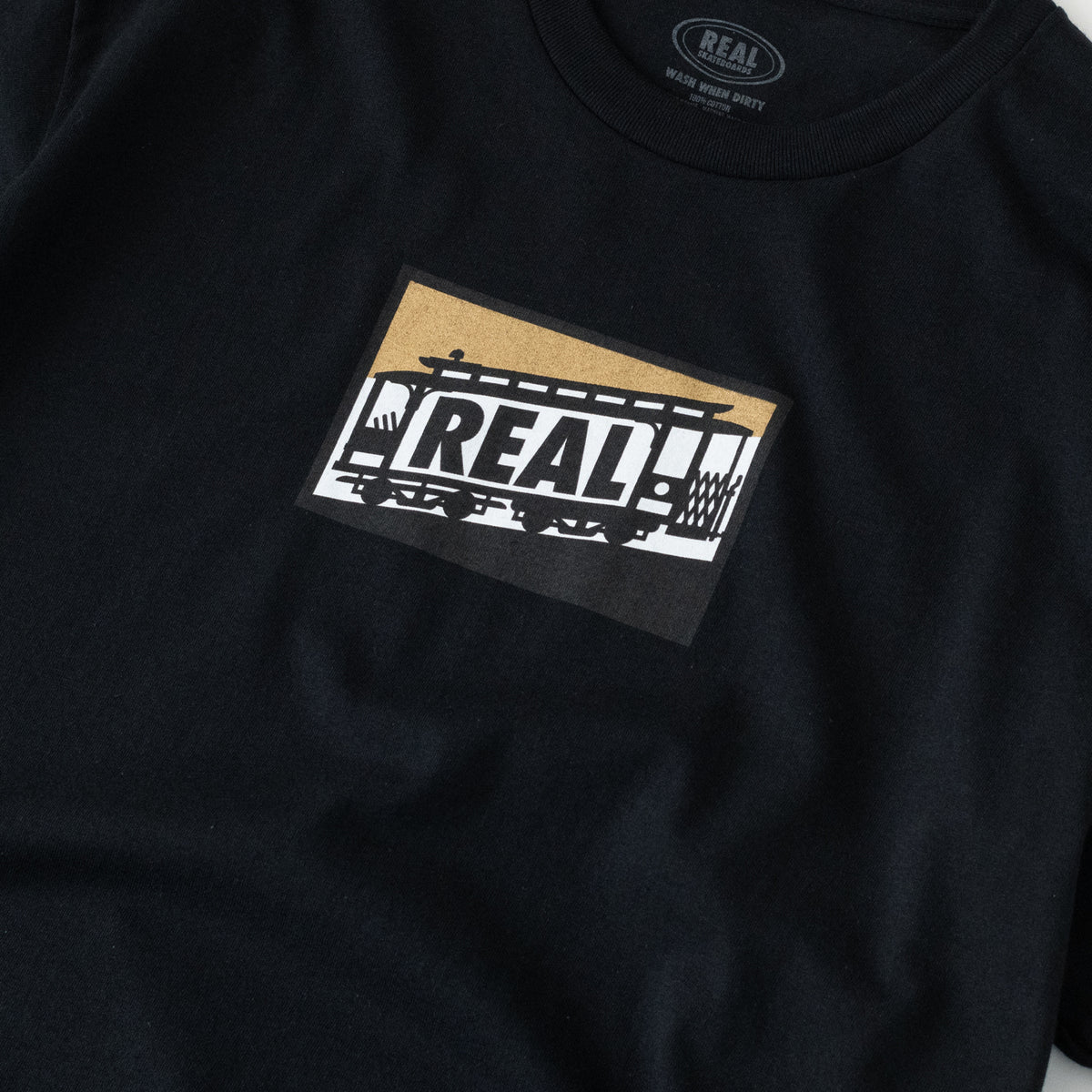 Cable Car Tee (Black/Gold)