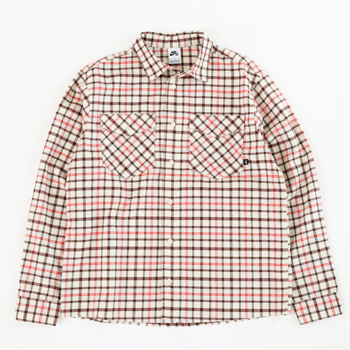 Flannel (White/Red)