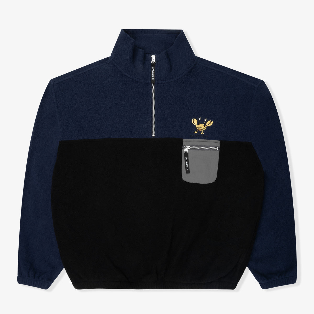 Crab Quarter Zip (Black)