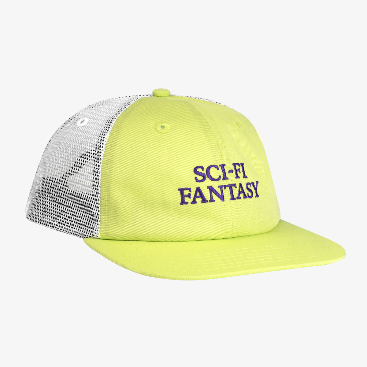 Sci-Fi Fantasy Logo Mesh Hat (Bright Green)