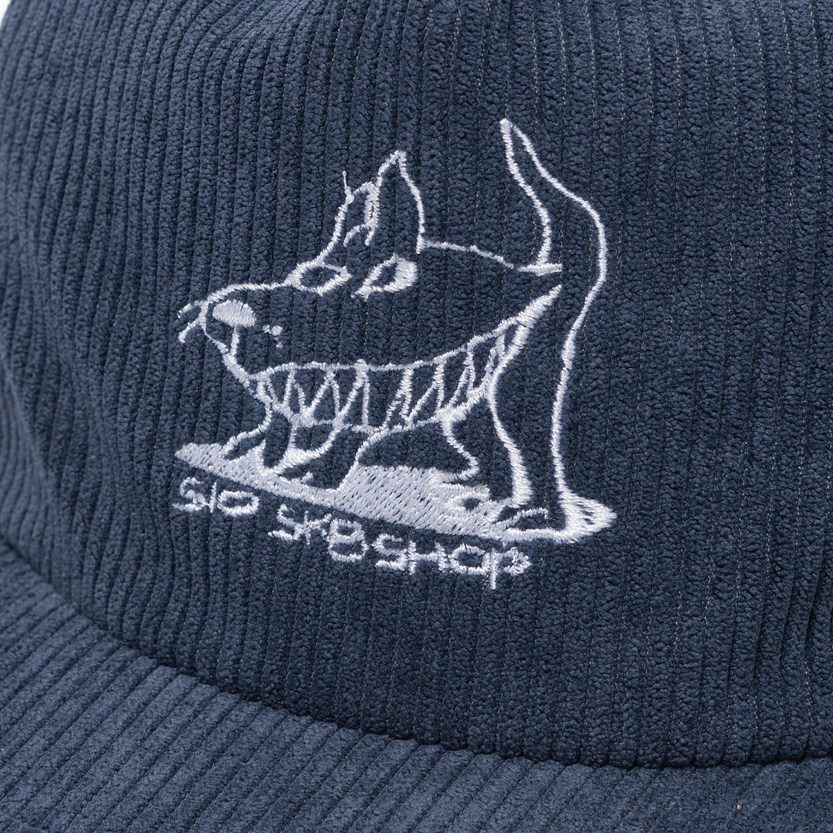 Sharkdog Cord Hat (Blue/White)