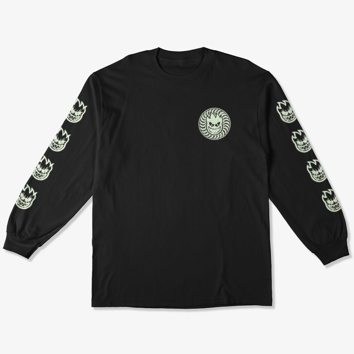 Spitfire LS Deathmask Glow In Dark Tee (Black)