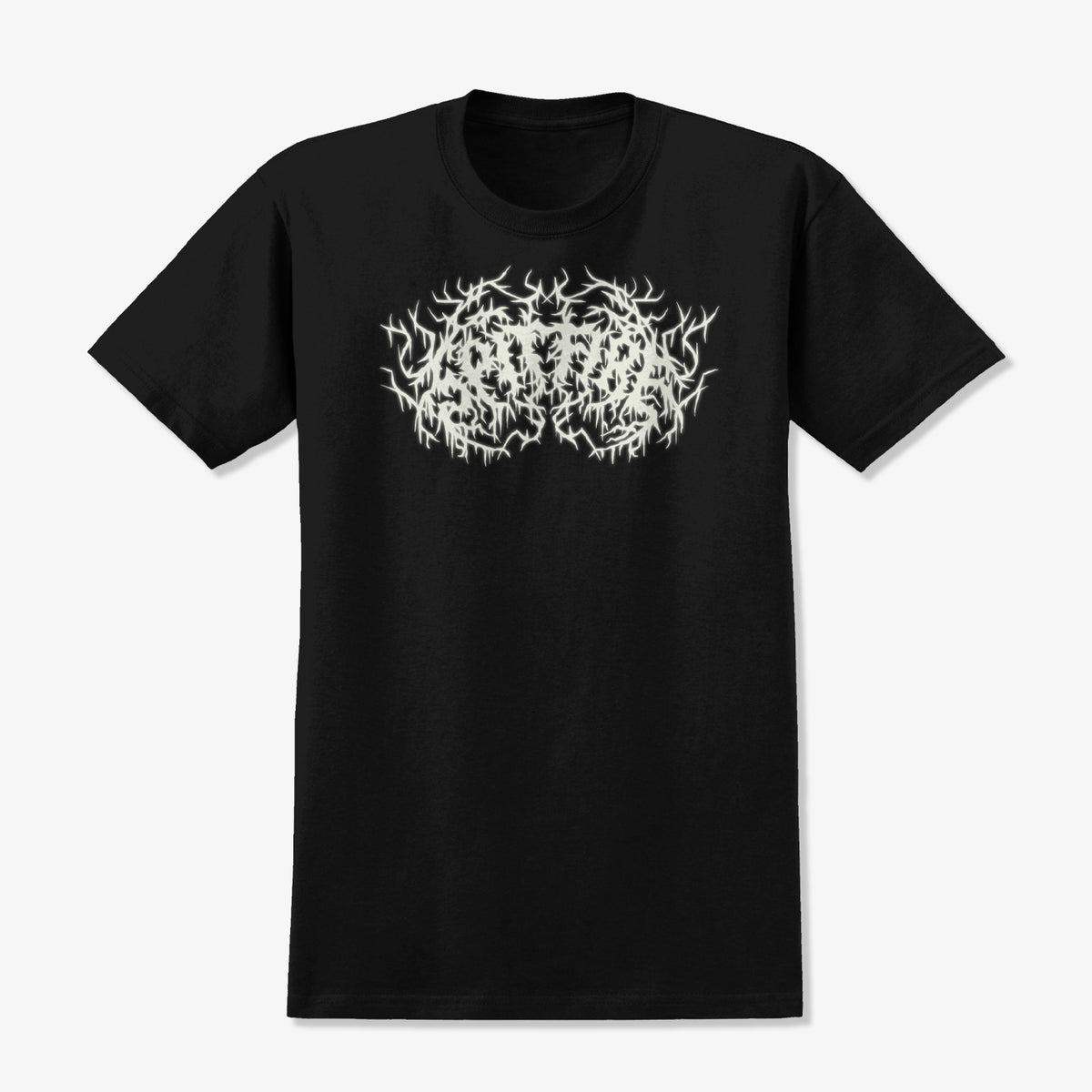 Spitfire Deathmask Script Glow In Dark Tee (Black)