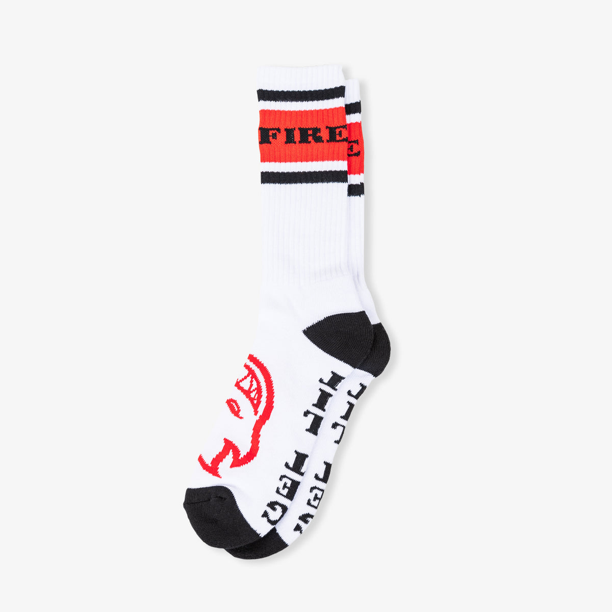 Classic 87 Big Head Socks (White/Black/Red)