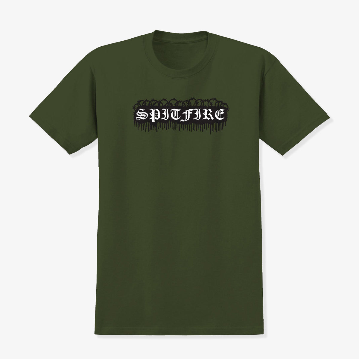Old E Barbed Mil Tee (Green)