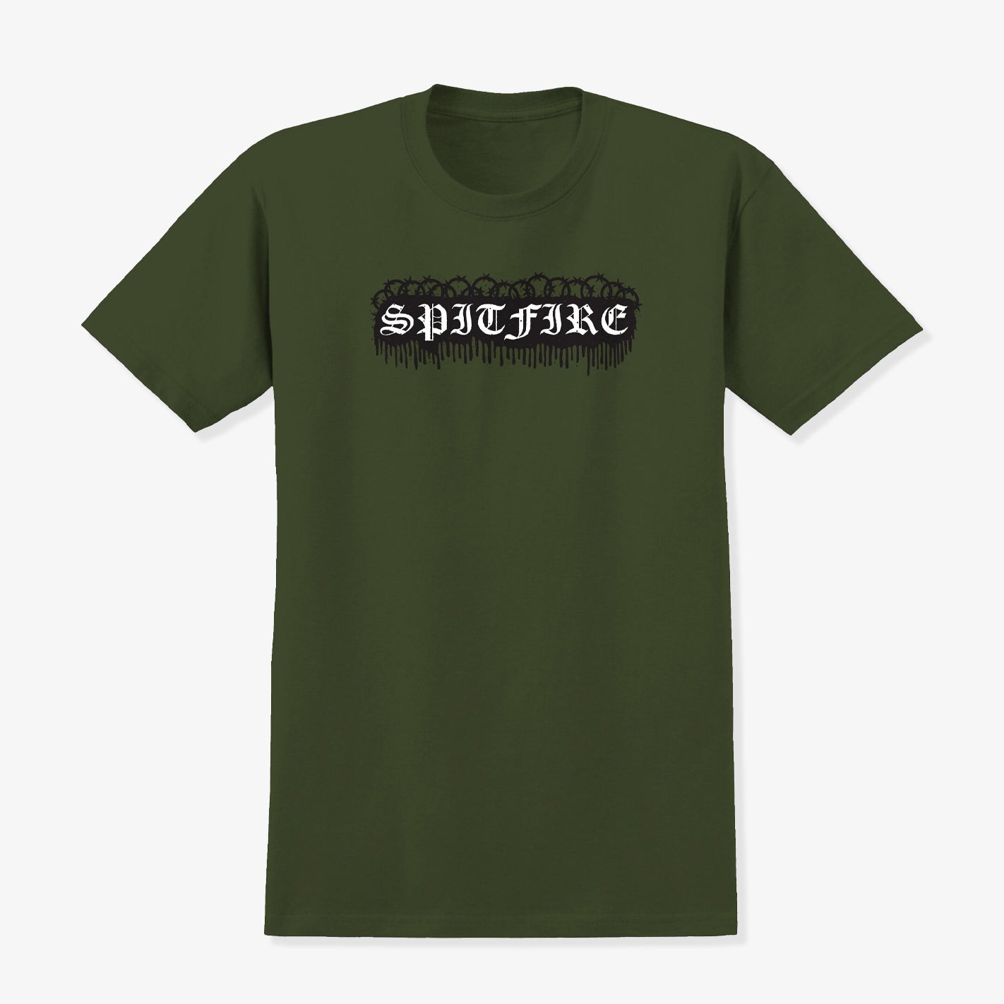 Old E Barbed Mil Tee (Green)