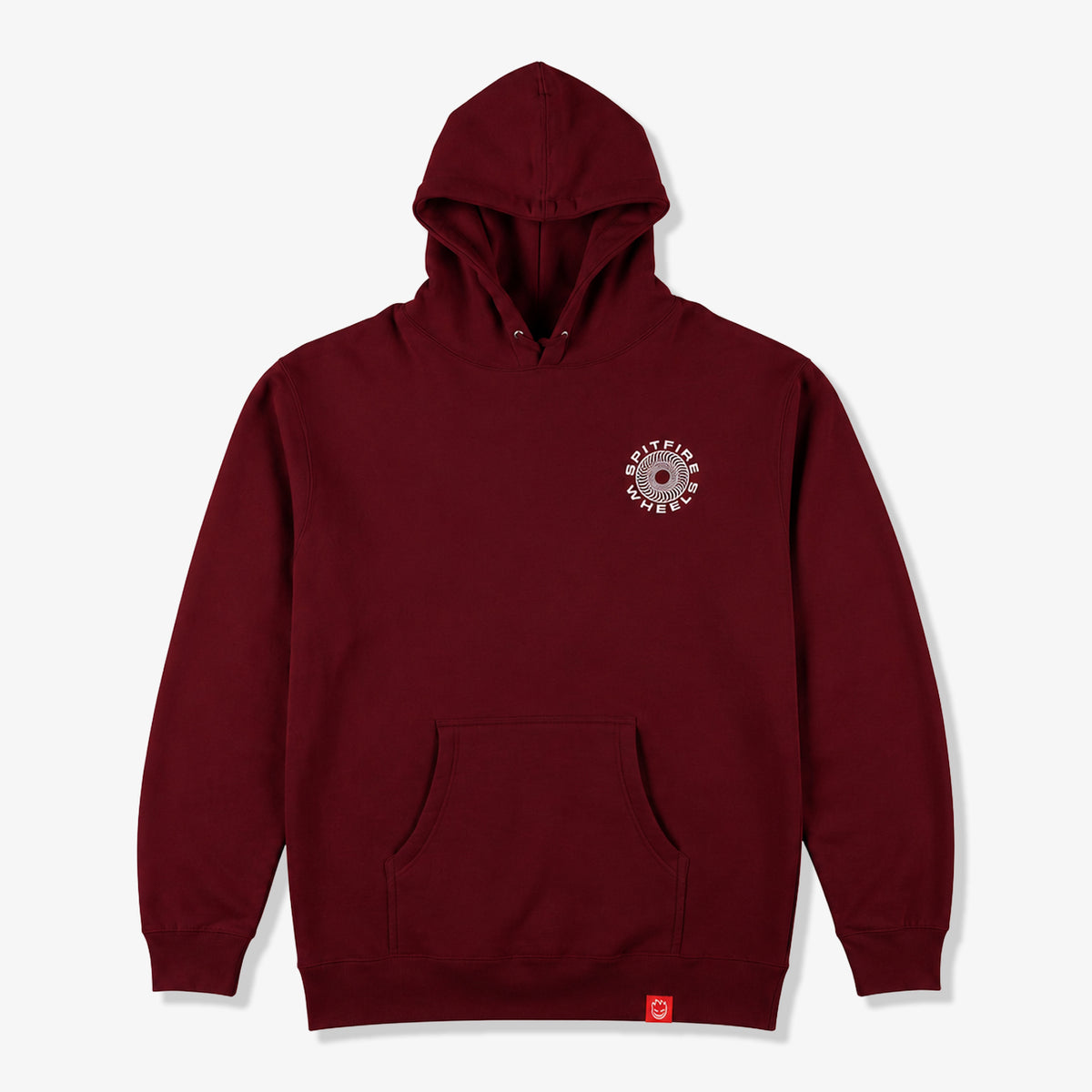Spitfire Classic 87 Swirl Hoodie (Maroon/White)