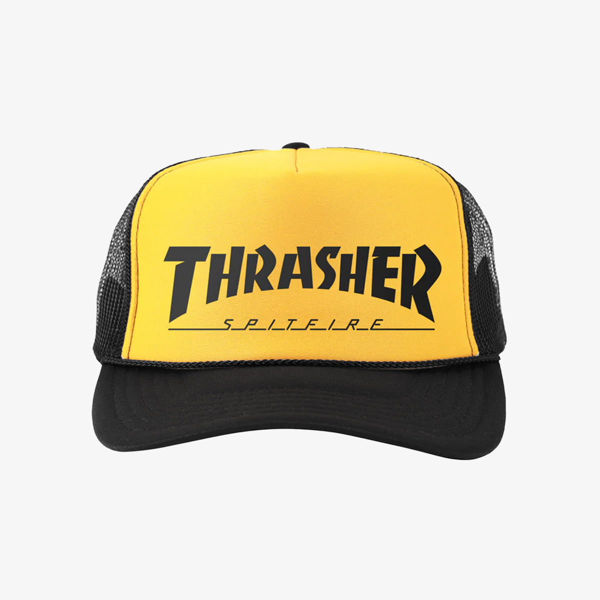 Thrasher X Spitfire Trucker Hat (Gold/Black)