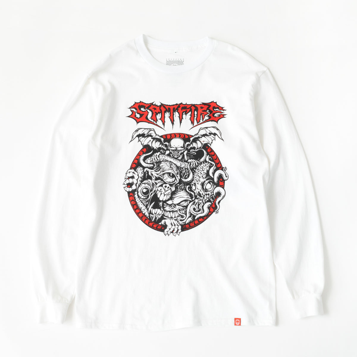Demon Gate L/S Tee (White/Black/Red)