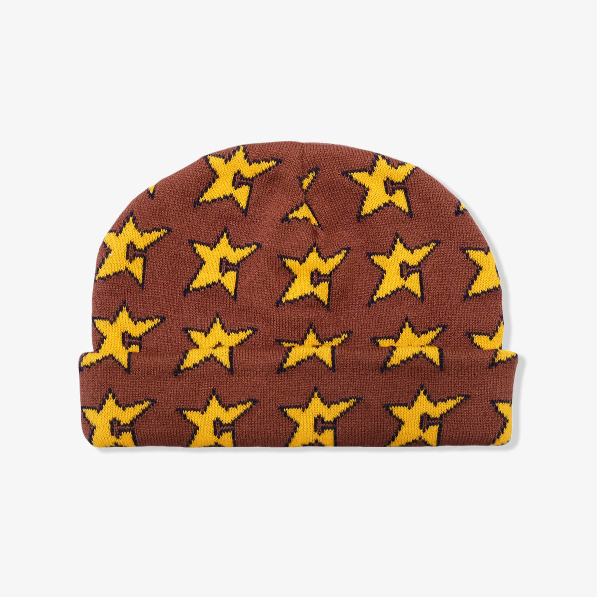 C Star Beanie (Brown/Orange)