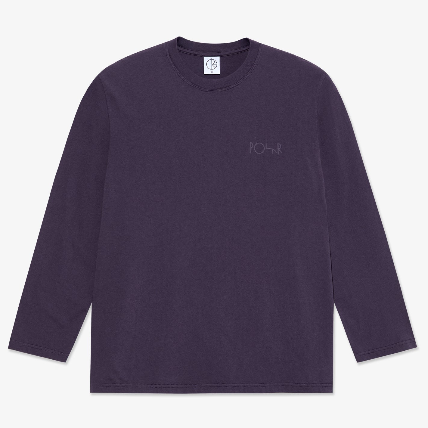  - Steve LS Stroke Logo Tee (Dark Violet)