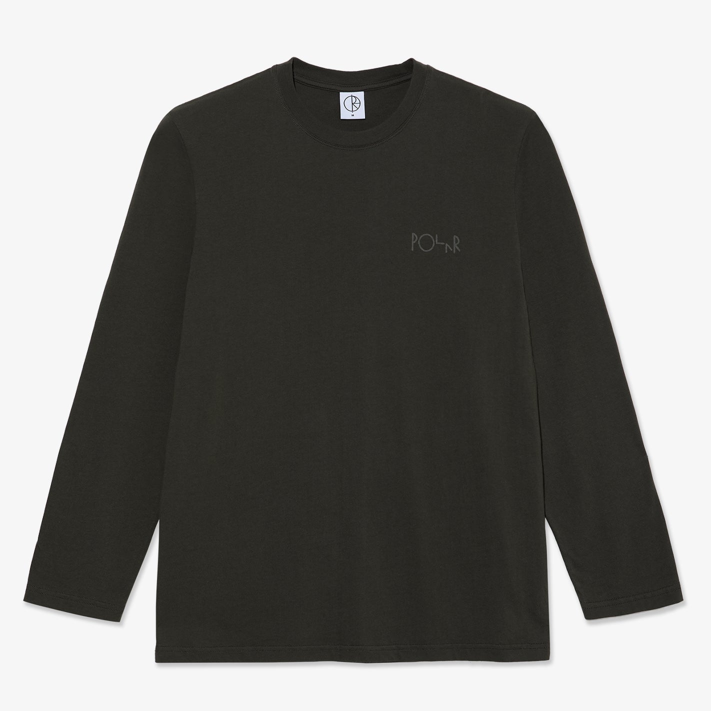  - Steve LS Stroke Logo Tee (Dirty Black)