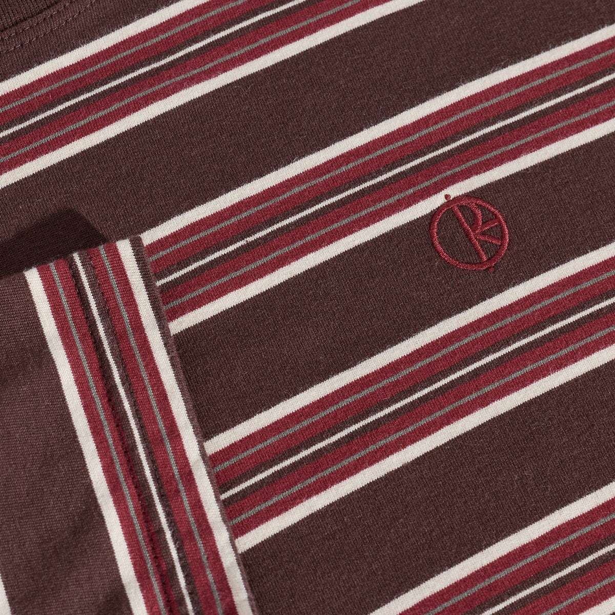 Polar Stripe Tee (Brown/Red)