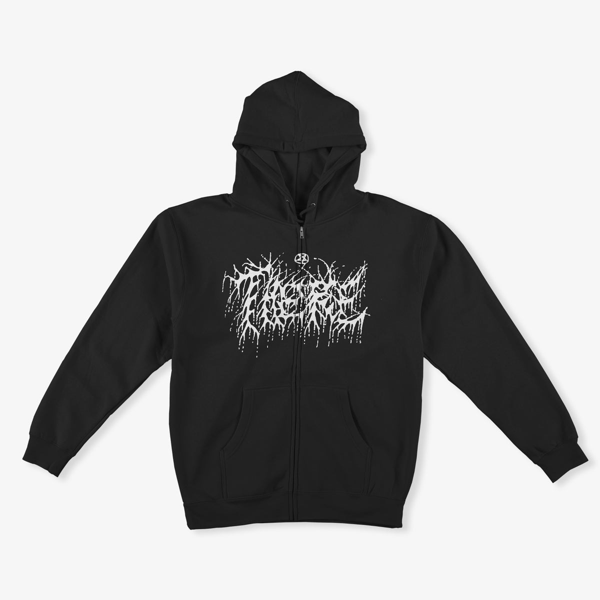 Loud Zip Up Hoodie (Black/White)