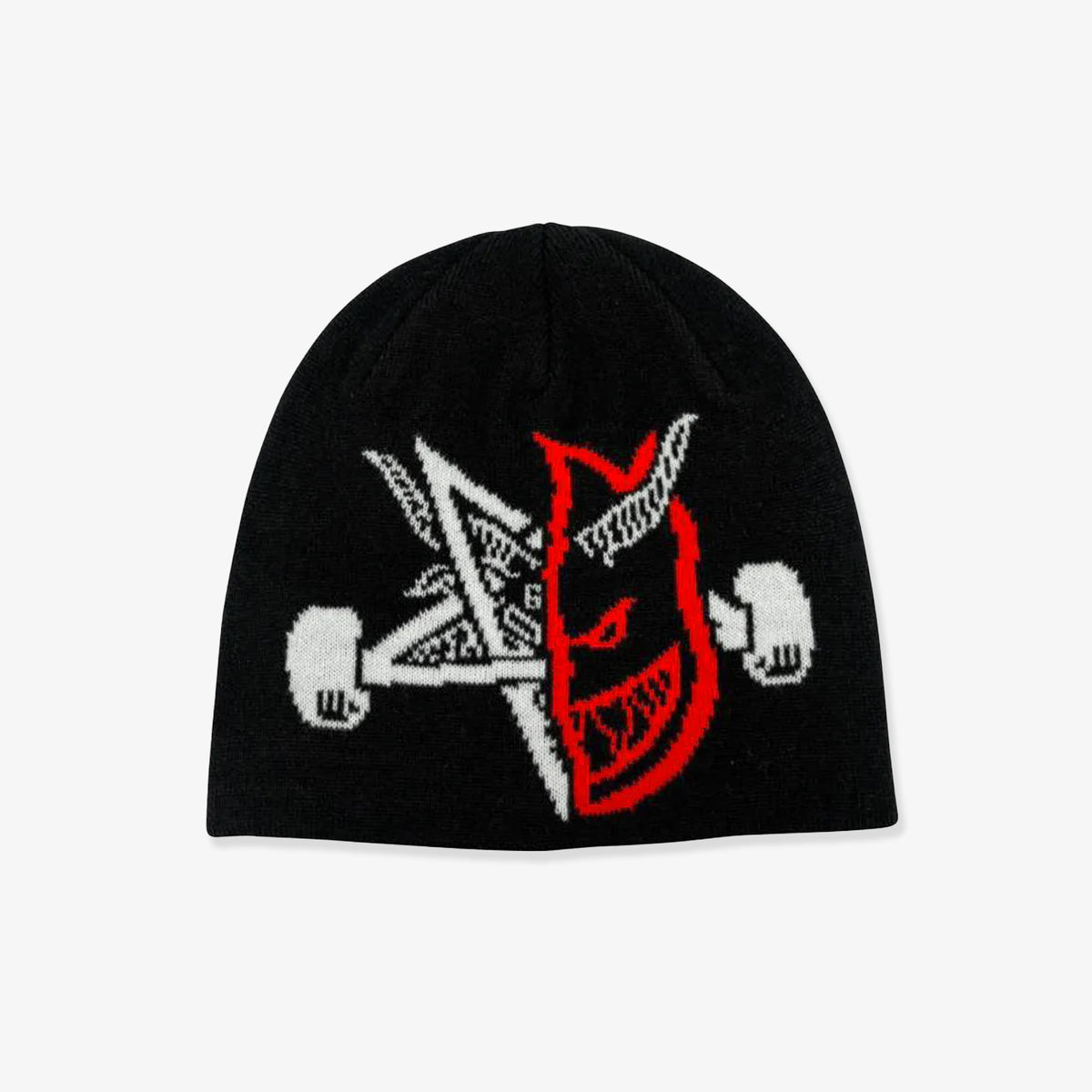 Thrasher X Spitfire Thrash and Burn Skully Beanie (Black)