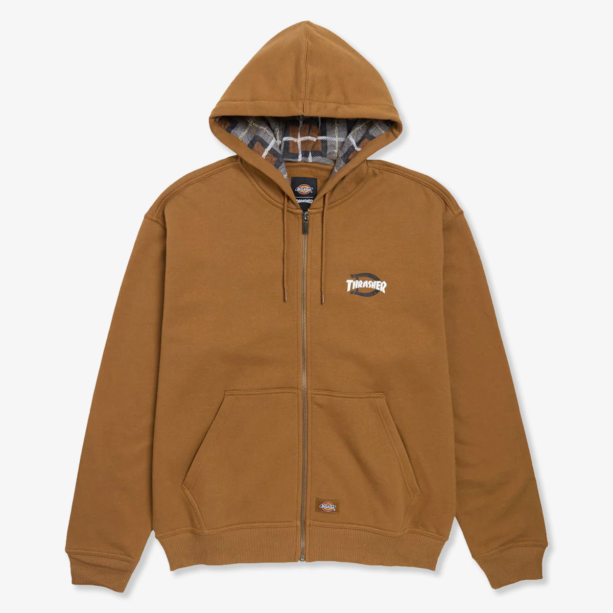 Thrasher X Dickies Zip Hoodie (Brown)