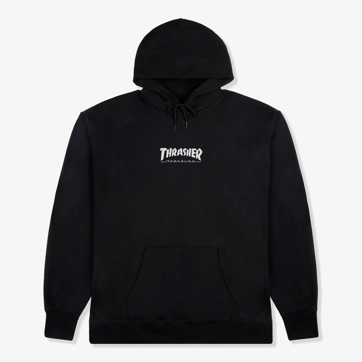 Thrasher Heavyweight Embroidered Mag Logo Hoodie (Black)