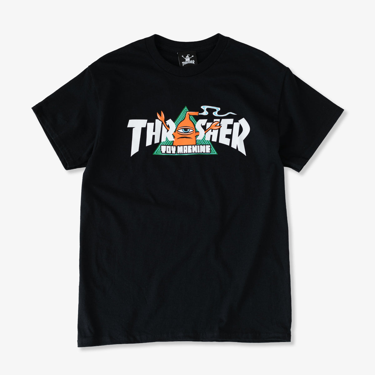 Thrasher x Toy Machine Vortex Tee (Black)