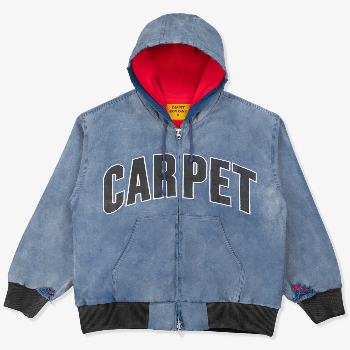 Carpet Battered Varsity Work Jacket (Black)