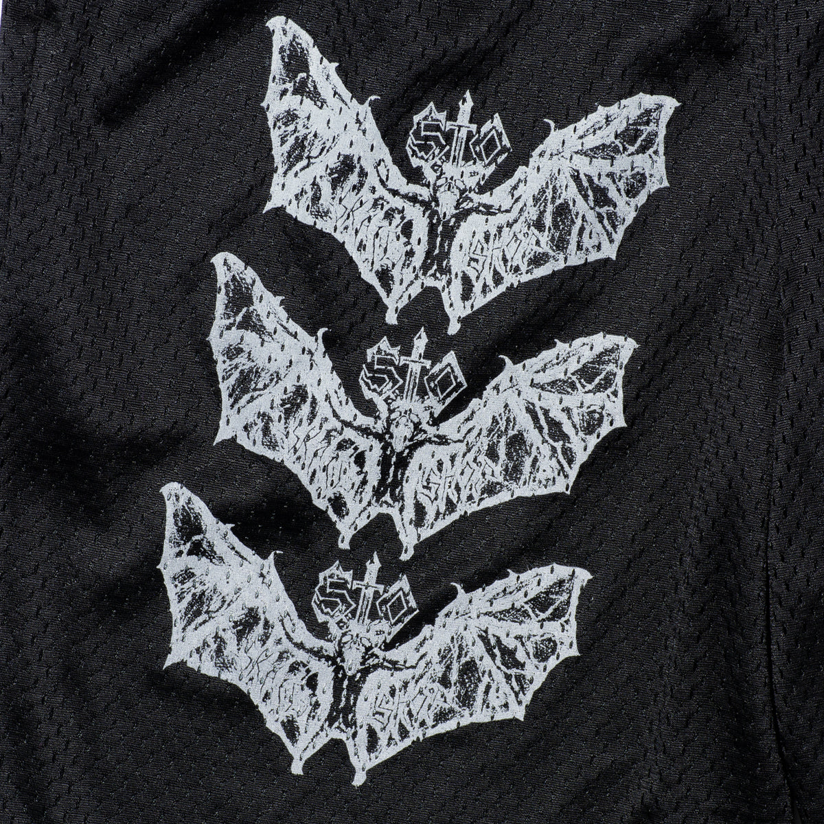 Bat Shorts (Black/White)