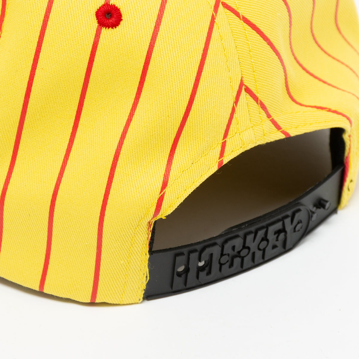 Striped Snapback (Yellow/Red)