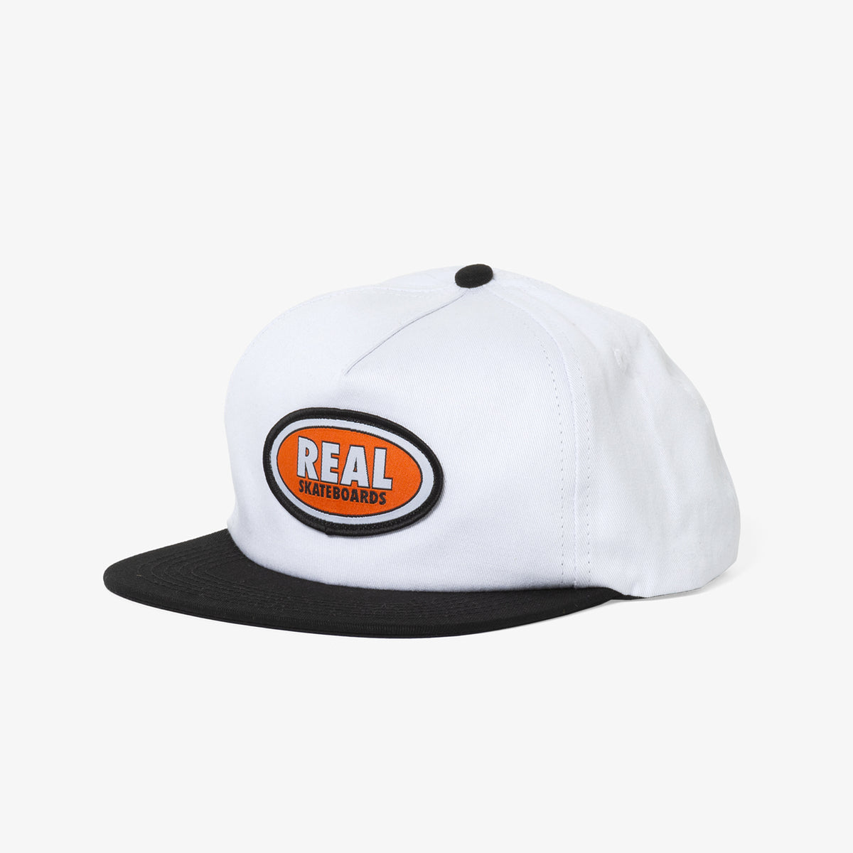 Oval Hat (White/Black/Red)