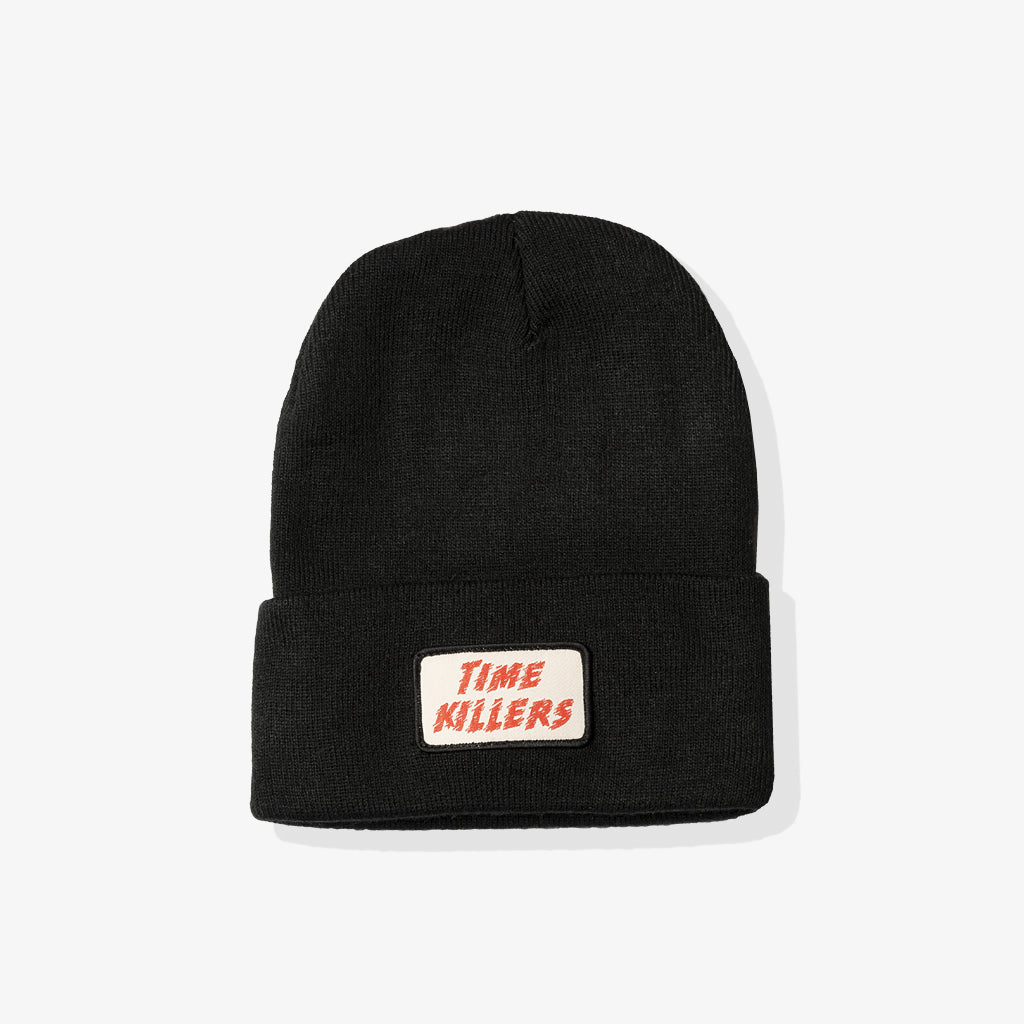 TIME KILLERS PATCH BEANIE (BLACK)