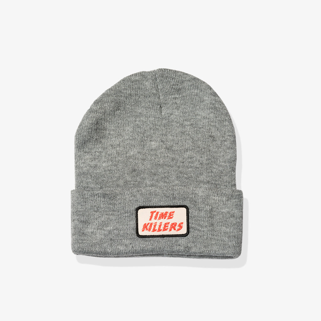 TIME KILLERS PATCH BEANIE (GREY)