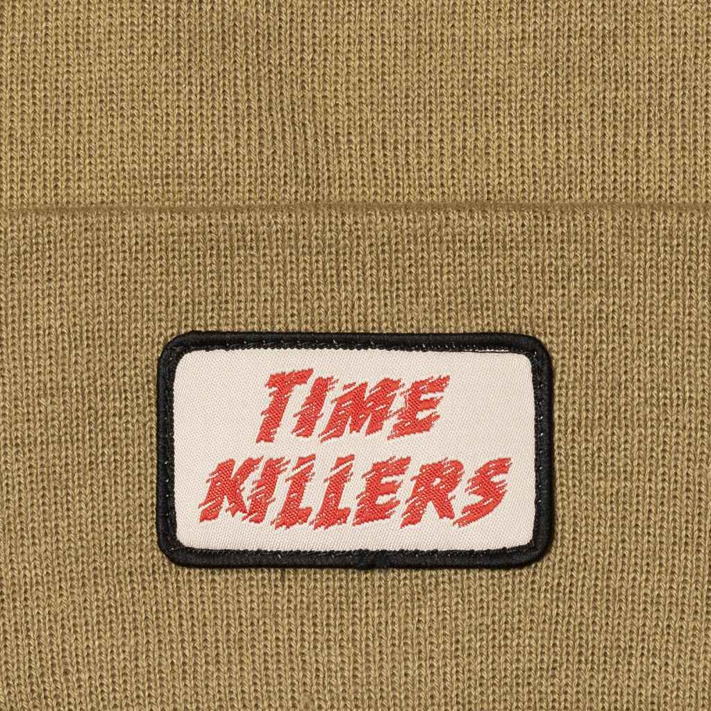 TIME KILLERS PATCH BEANIE (TAN)