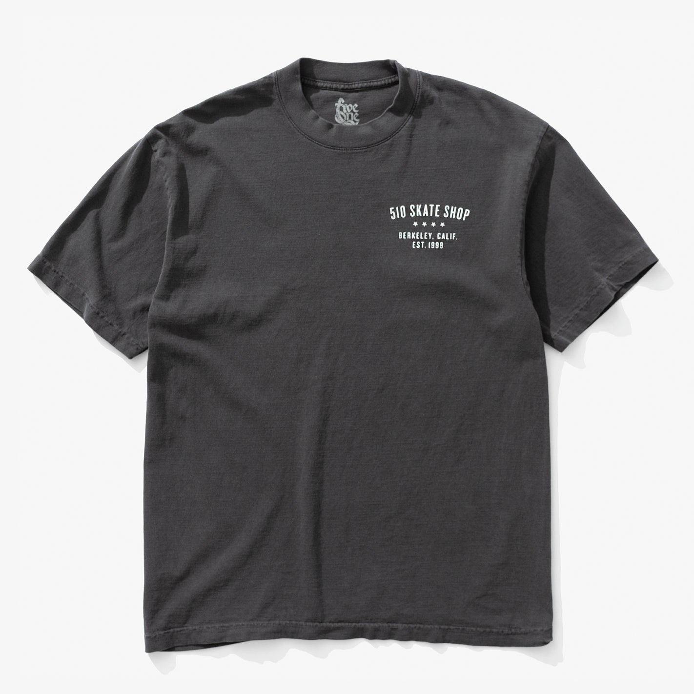Vintage Label Tee (Washed Vintage Black) - 510 Skateboarding
